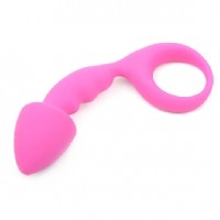 Butt Plug Curved Silicone Pink